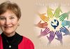 A photo of Rev. Dr. Jann Aldredge-Clanton and the logo for the 2012 CFT Gathering. The text says, Sharing Our Stories, Healing Our Lives. Photo of Jann by David Clanton.