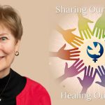 A photo of Rev. Dr. Jann Aldredge-Clanton and the logo for the 2012 CFT Gathering. The text says, Sharing Our Stories, Healing Our Lives. Photo of Jann by David Clanton.