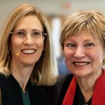 A photo of Dr. Kendra Weddle and Rev. Dr. Jann Aldredge-Clanton at Northaven United Methodist Church in Dallas